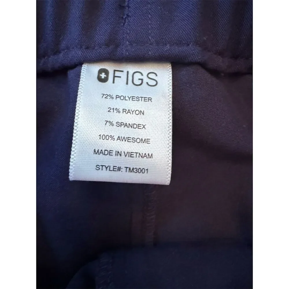 FIGS Men's XS Blue Cargo Scrub Pants 9‎ Pockets Workwear